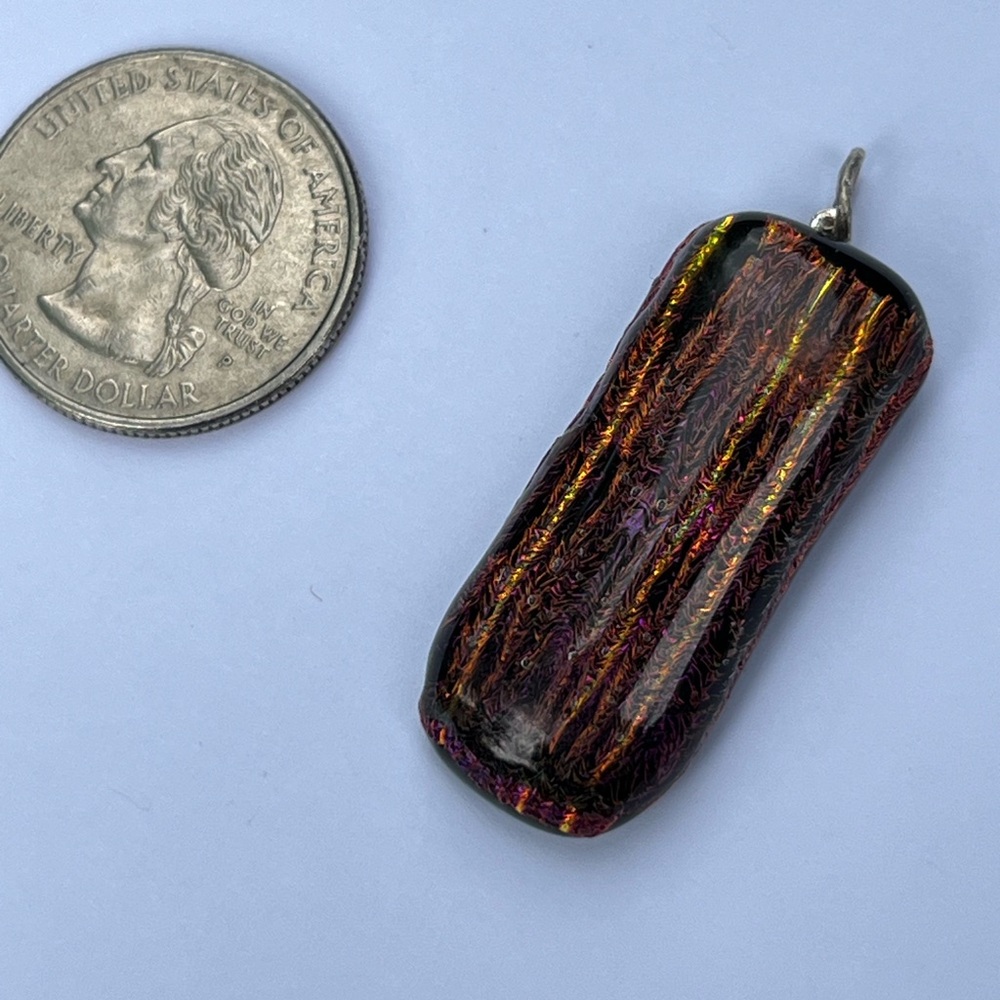 Artisan Dichroic Glass Pendant / Bead - One of a Kind